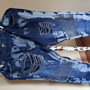 Men's GS-115 Blue Destruction Jeans